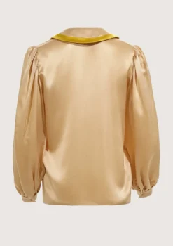 Baseball Nude Blouse|Flabelus