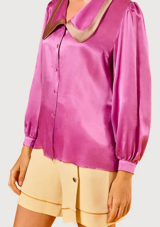 Baseball Pink Blouse|Flabelus Hot
