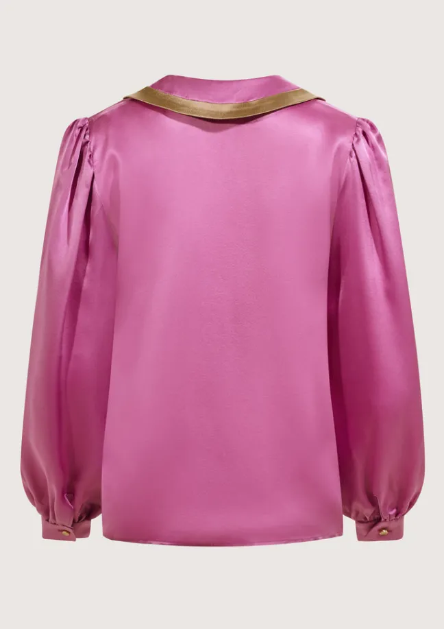 Baseball Pink Blouse|Flabelus Hot