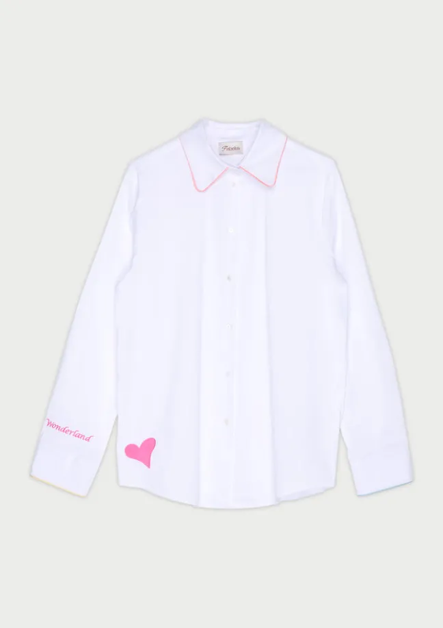 Caterpillar White Shirt|Flabelus Clearance