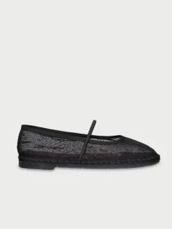 Celie Glitter Mesh Black|Flabelus Clearance