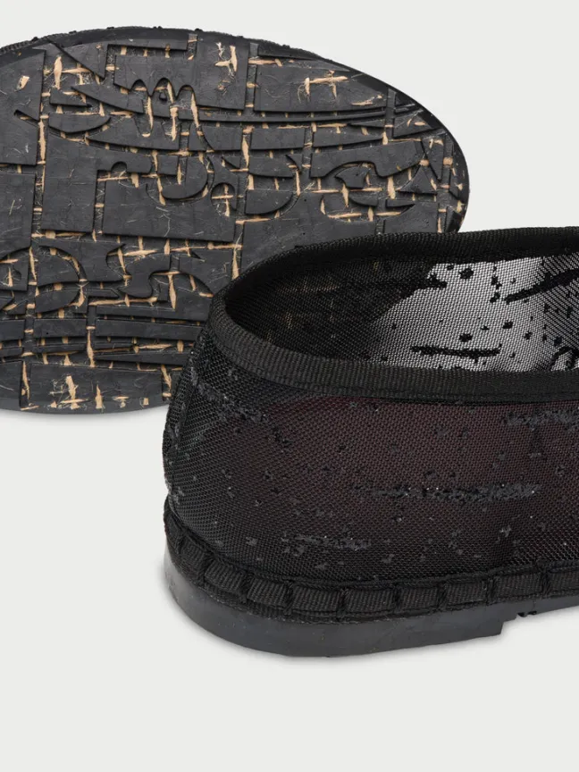 Celie Glitter Mesh Black|Flabelus Clearance