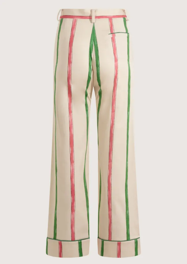 Coco Baseball Striped Pants|Flabelus New