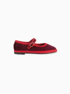 x La Coqueta Kids Burgundy|Flabelus Sale