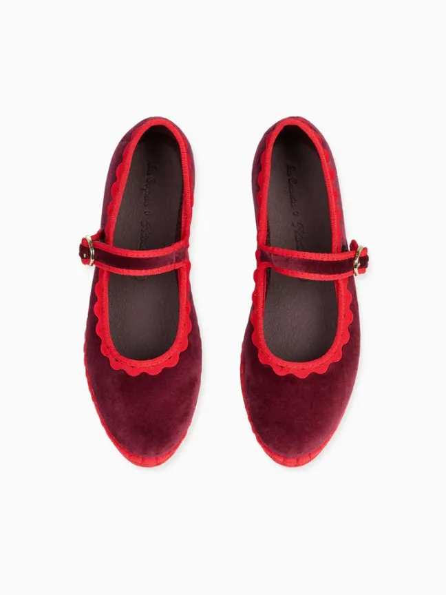 x La Coqueta Kids Burgundy|Flabelus Sale