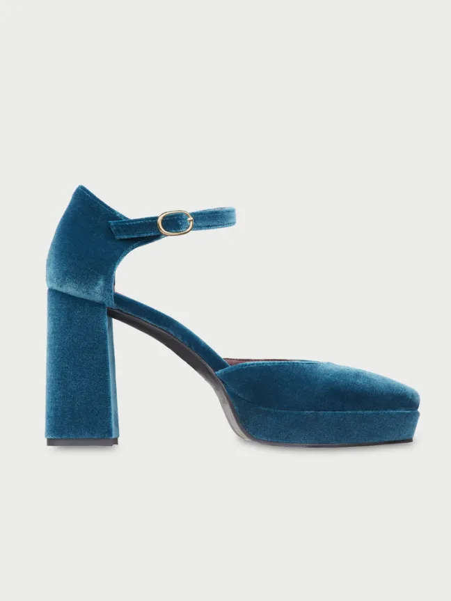 Flamenco Heels Petrol|Flabelus Best