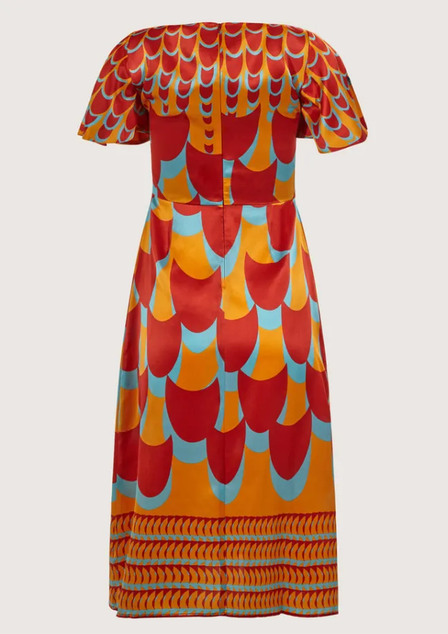 Jean Pool Red Dress|Flabelus Best