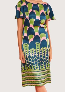 Jean Swim Green Dress|Flabelus Sale