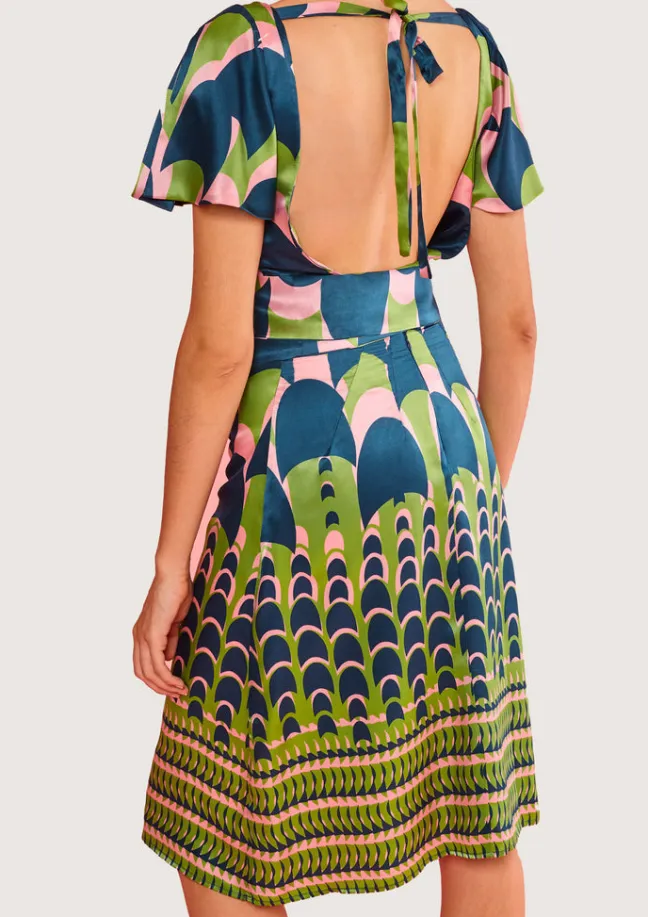 Jean Swim Green Dress|Flabelus Sale