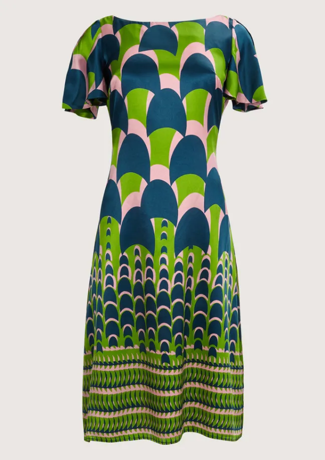 Jean Swim Green Dress|Flabelus Sale