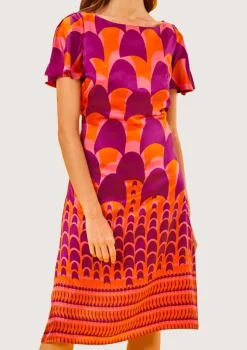 Jean Swim Orange Dress|Flabelus Best
