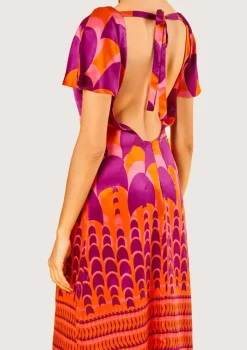 Jean Swim Orange Dress|Flabelus Best