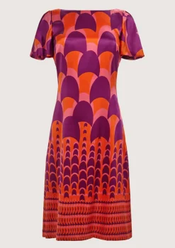 Jean Swim Orange Dress|Flabelus Best