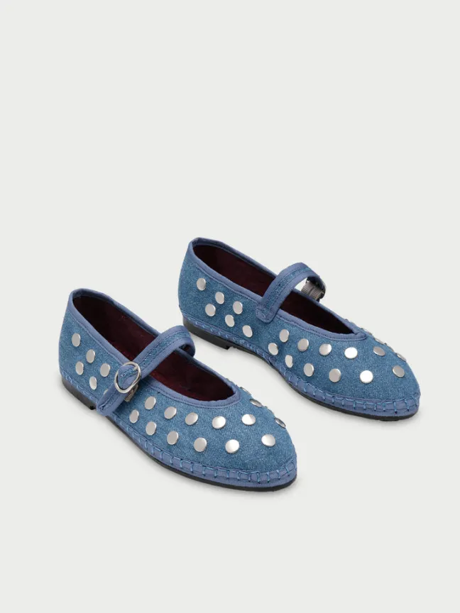 Mae Silver Denim|Flabelus Discount