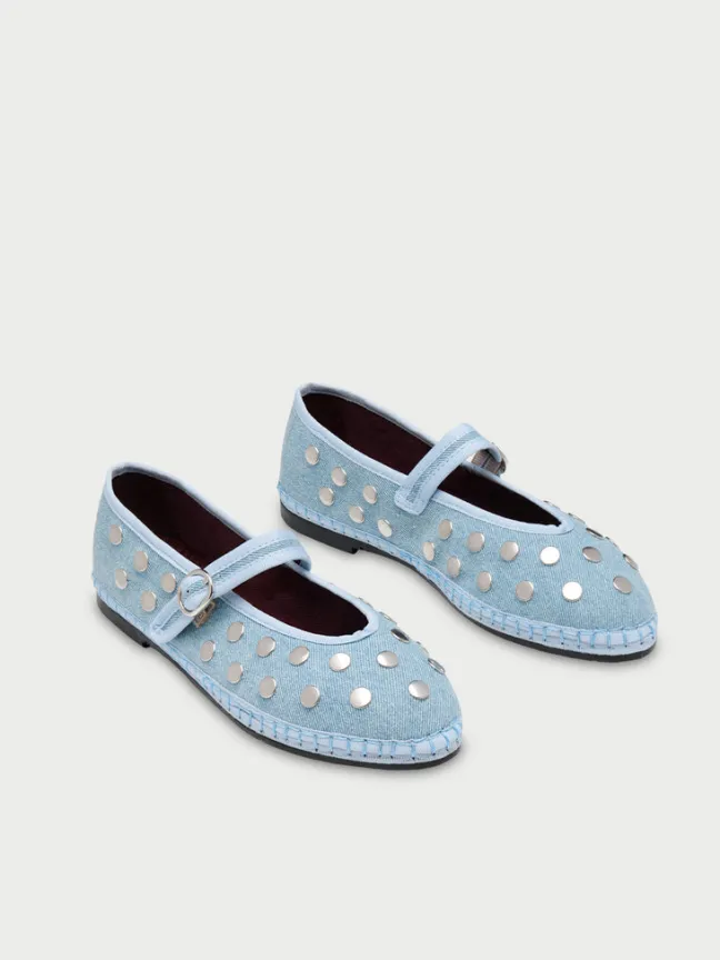 Mae Silver Light Denim|Flabelus New