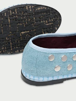 Mae Silver Light Denim|Flabelus New