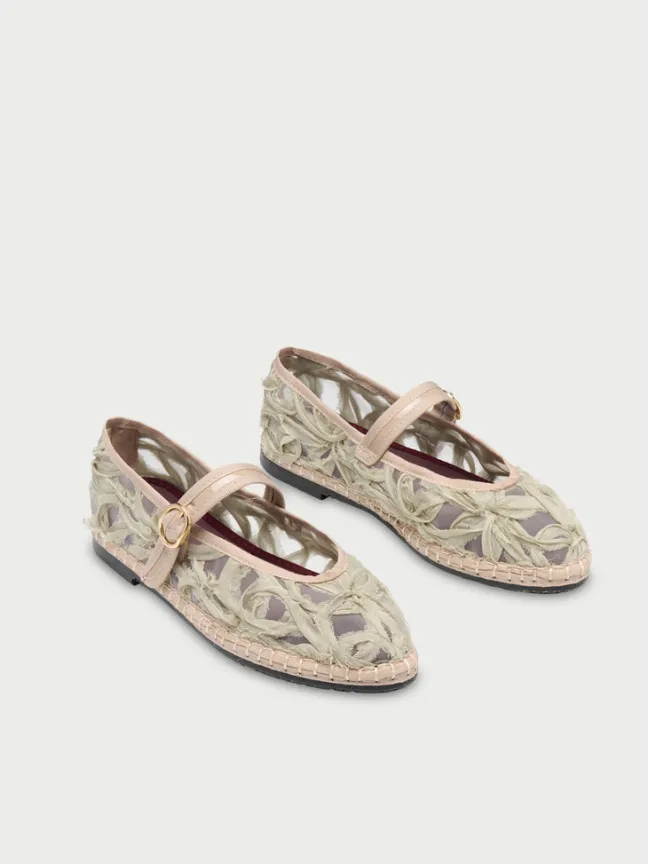 Pierre Lace Green|Flabelus Clearance
