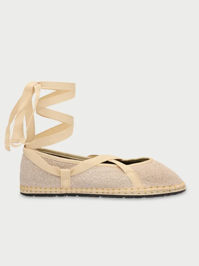 Ribbon Linen Cream|Flabelus Discount
