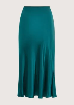 Roller Petrol Green Skirt|Flabelus Discount