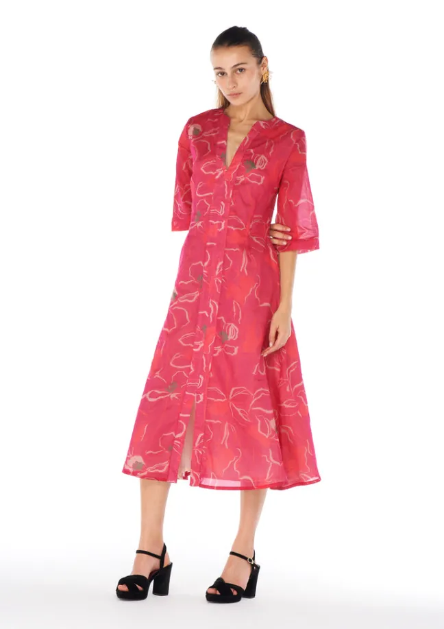 Yao Pink Kaftan|Flabelus Discount