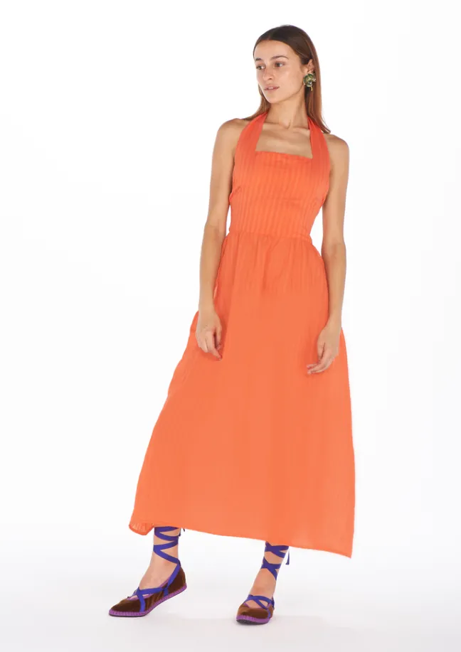 Zhou Orange Dress|Flabelus Hot