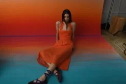 Zhou Orange Dress|Flabelus Hot